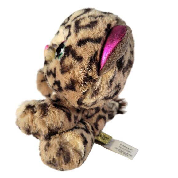 Gund Sadie Spotsam Plush Toy 6" Leopard Sparkle Accents Cat Stuffed Animal - Picture 2 of 11
